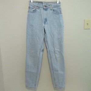 Womens Levis 550 Tapered Light Wash Size 7 Long USA Made